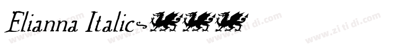Elianna Italic字体转换